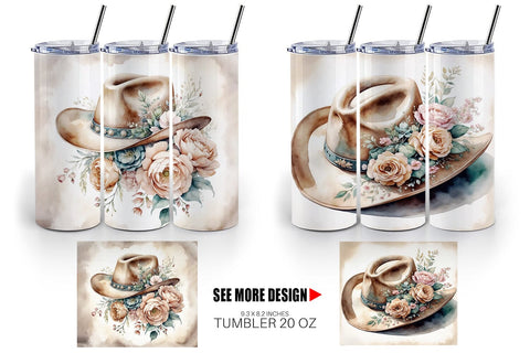 Tumbler Wrap Cowboy Decor Sublimation artnoy 