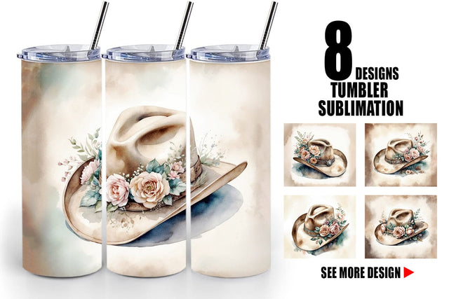 Tumbler Wrap Cowboy Decor Sublimation artnoy 