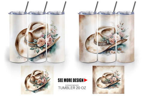 Tumbler Wrap Cowboy Decor Sublimation artnoy 