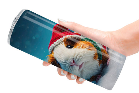 Tumbler Wrap Crochet Guinea Pig Sublimation artnoy 