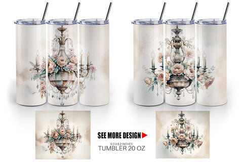 Tumbler Wrap Crystal Chandelier Sublimation artnoy 