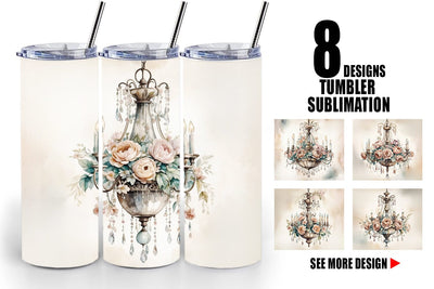 Tumbler Wrap Crystal Chandelier Sublimation artnoy 