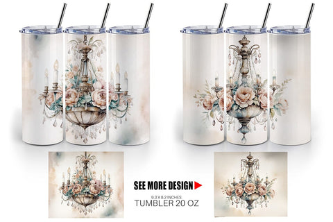 Tumbler Wrap Crystal Chandelier Sublimation artnoy 