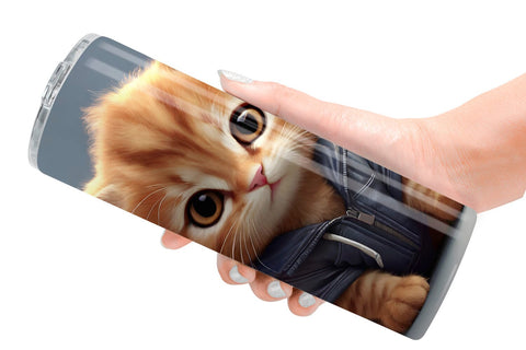 Tumbler Wrap Cute Baby Cat Sublimation artnoy 