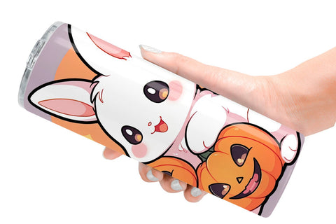 Tumbler Wrap Cute Bunny Halloween Sublimation artnoy 