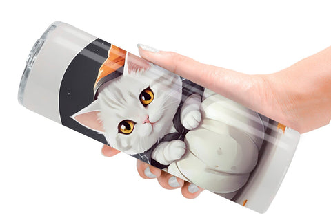 Tumbler Wrap Cute Cat Halloween Sublimation artnoy 