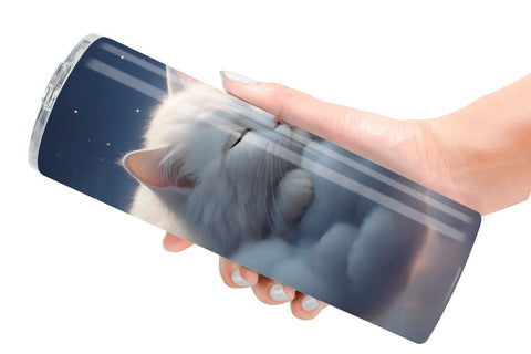 Tumbler Wrap Cute Cat Sleeping Sublimation artnoy 