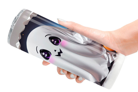 Tumbler Wrap Cute Halloween Ghost Sublimation artnoy 