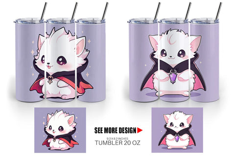 Tumbler Wrap Cute Hedgehog Halloween Sublimation artnoy 