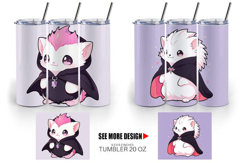 Tumbler Wrap Cute Hedgehog Halloween Sublimation artnoy 