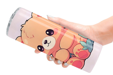 Tumbler Wrap Cute Teddy Bear Sublimation artnoy 