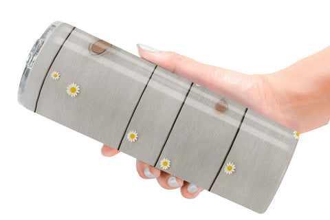 Tumbler Wrap Daisy Flower and Wood Sublimation artnoy 