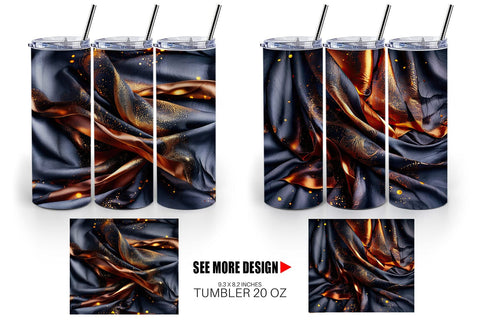 Tumbler Wrap Dark Silk Satin Sublimation artnoy 