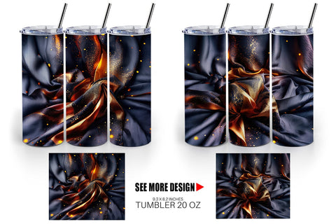Tumbler Wrap Dark Silk Satin Sublimation artnoy 