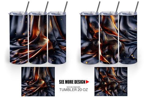 Tumbler Wrap Dark Silk Satin Sublimation artnoy 