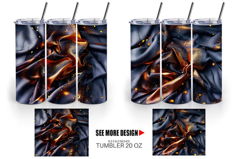 Tumbler Wrap Dark Silk Satin Sublimation artnoy 