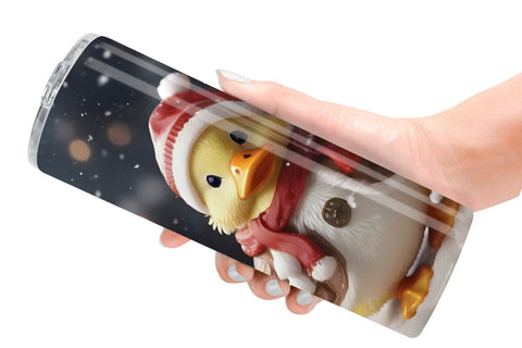Tumbler Wrap Duck Christmas Sublimation artnoy 