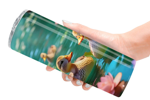 Tumbler Wrap Ducks Swimming Sublimation artnoy 