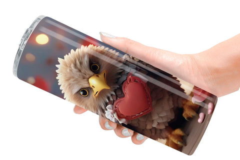 Tumbler Wrap Eagle Valentine Sublimation artnoy 