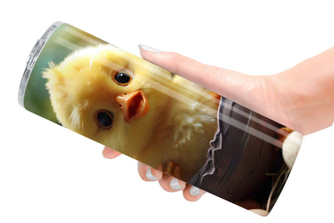 Tumbler Wrap Easter Chick Sublimation artnoy 