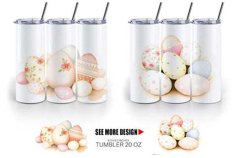 Tumbler Wrap Easter Eggs Sublimation artnoy 