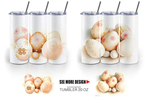 Tumbler Wrap Easter Eggs Sublimation artnoy 