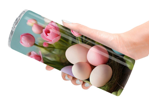 Tumbler Wrap Easter Spring Flowers Sublimation artnoy 