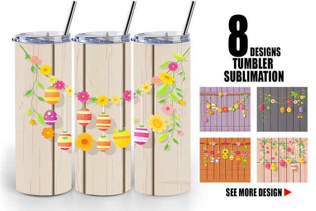 Tumbler Wrap Easter Wood Sublimation artnoy 
