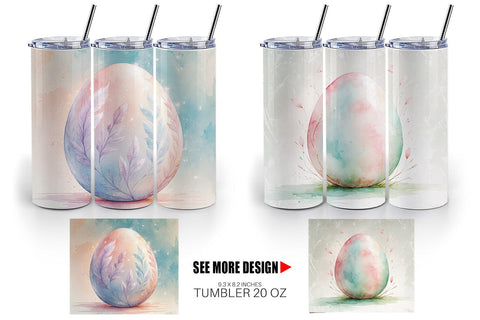 Tumbler Wrap Eggs Easter Sublimation artnoy 