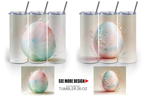 Tumbler Wrap Eggs Easter Sublimation artnoy 
