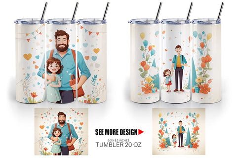 Tumbler Wrap Father's Day Art Sublimation artnoy 