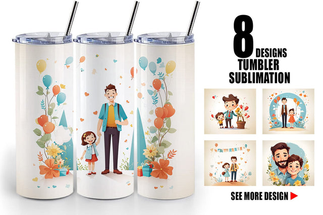 Tumbler Wrap Father's Day Art Sublimation artnoy 