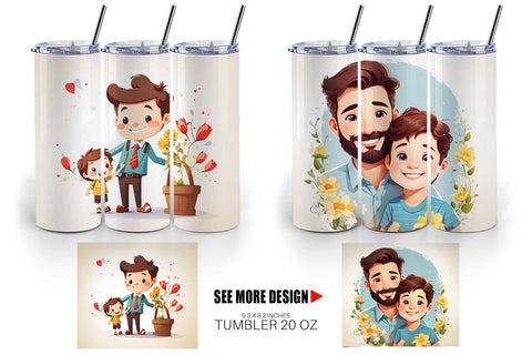 Tumbler Wrap Father's Day Art Sublimation artnoy 