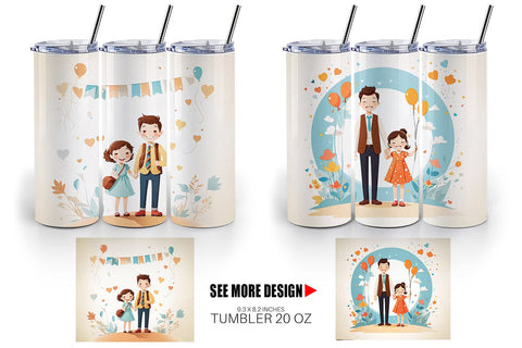 Tumbler Wrap Father's Day Art Sublimation artnoy 