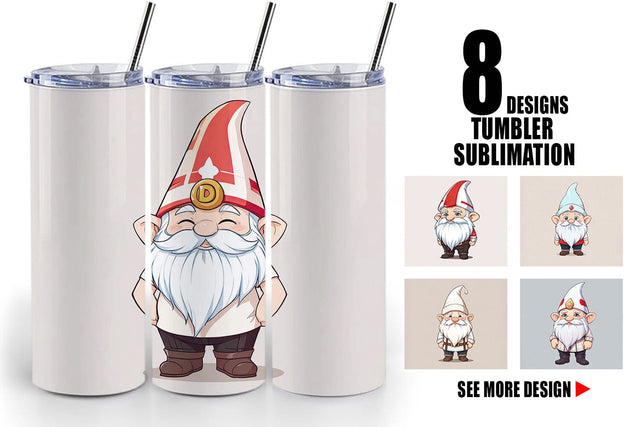 Tumbler Wrap Father's Day Gnome Sublimation artnoy 