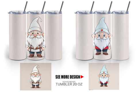 Tumbler Wrap Father's Day Gnome Sublimation artnoy 