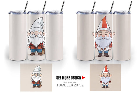 Tumbler Wrap Father's Day Gnome Sublimation artnoy 