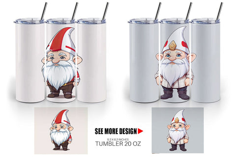 Tumbler Wrap Father's Day Gnome Sublimation artnoy 