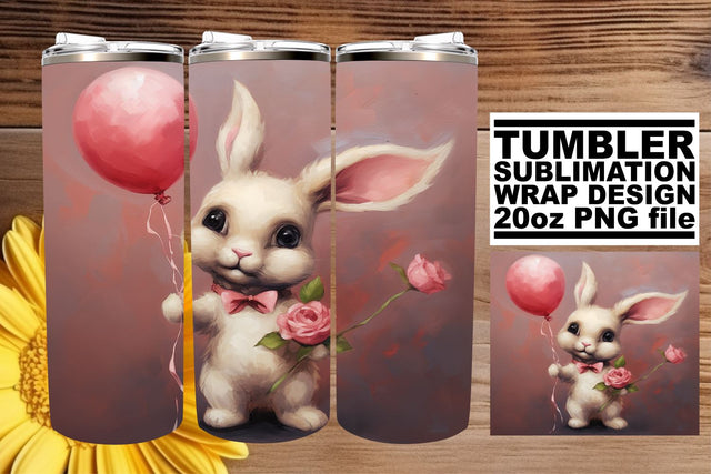 Tumbler Wrap featuring Valentine's Animals Sublimation afrosvg 