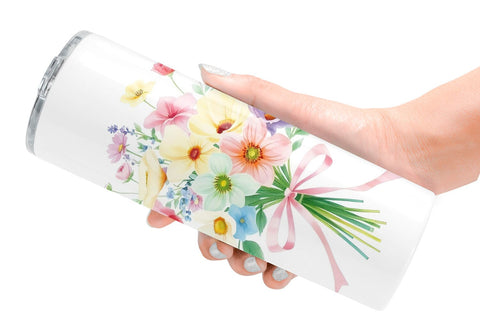 Tumbler Wrap Floral Bouquets Sublimation artnoy 