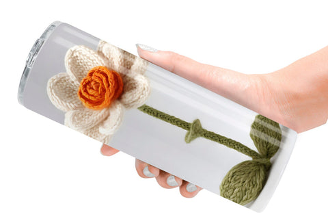 Tumbler Wrap Flower Embroidery Sublimation artnoy 