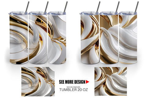 Tumbler Wrap Fluid Glossy Sublimation artnoy 