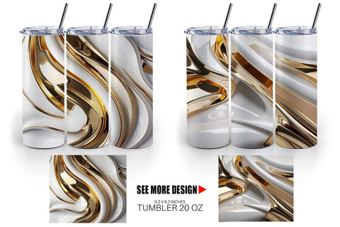 Tumbler Wrap Fluid Glossy Sublimation artnoy 