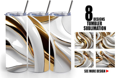 Tumbler Wrap Fluid Glossy Sublimation artnoy 