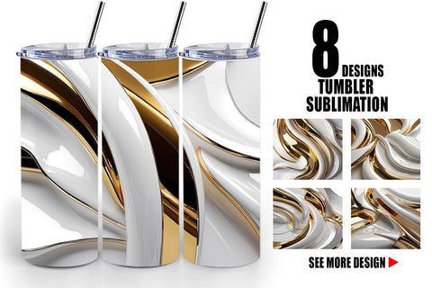 Tumbler Wrap Fluid Glossy Sublimation artnoy 