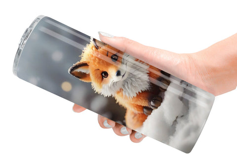 Tumbler Wrap Fox Christmas Sublimation artnoy 