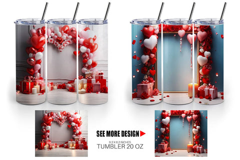 Tumbler Wrap Frame Valentine Sublimation artnoy 