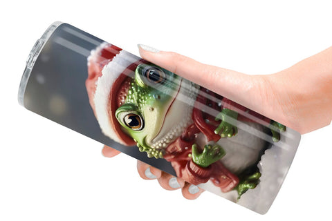Tumbler Wrap Frog Christmas Sublimation artnoy 