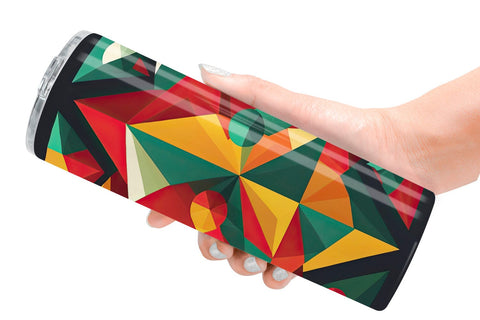 Tumbler Wrap Geometric Shapes Sublimation artnoy 