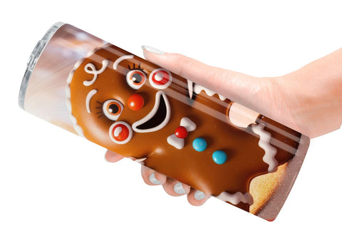 Tumbler Wrap Gingerbread Man Sublimation artnoy 